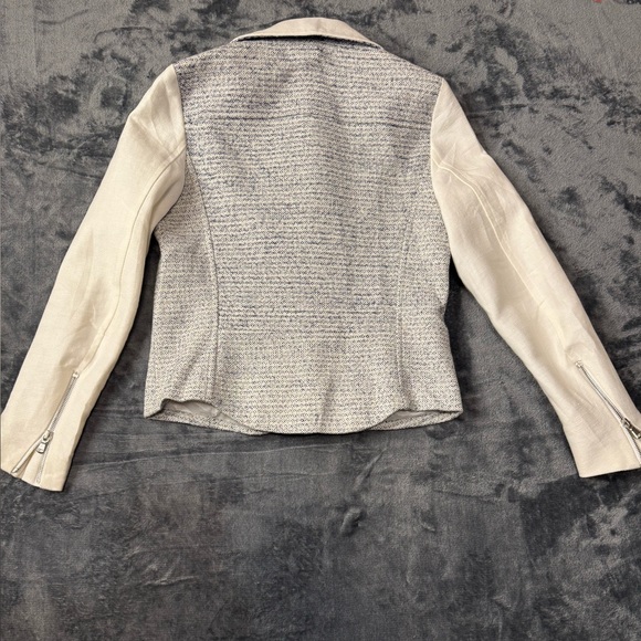 Sandro Paris Vernis Tweed Moto Jacket - Picture 4 of 5